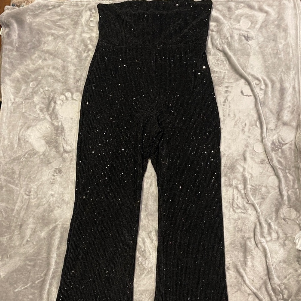 Wild Fable Black Sparkle Jumpsuit